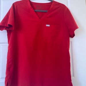 Figs Winning Red Catarina top